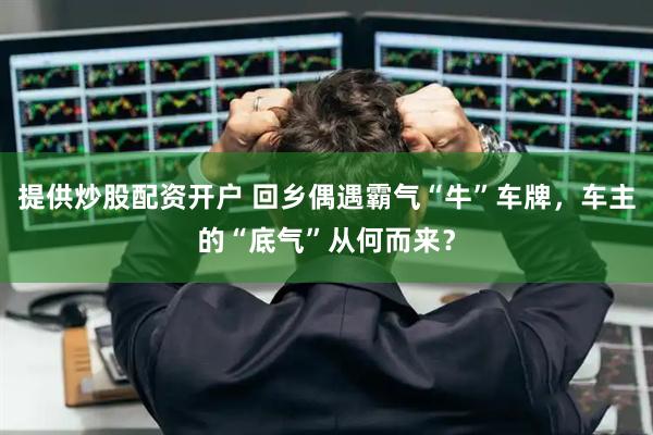 提供炒股配资开户 回乡偶遇霸气“牛”车牌，车主的“底气”从何而来？